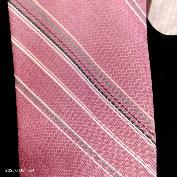 Necktie Golden Clasp Prince Consort Retro Diagonal- 58" L/ 3" W Vintage Red - Picture 2 of 9